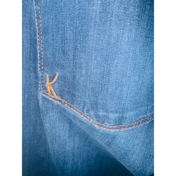 Kut From The Kloth Womens Blue Denim Straight Leg Jeans Size 8 Stretch Comfort - Picture 5 of 8